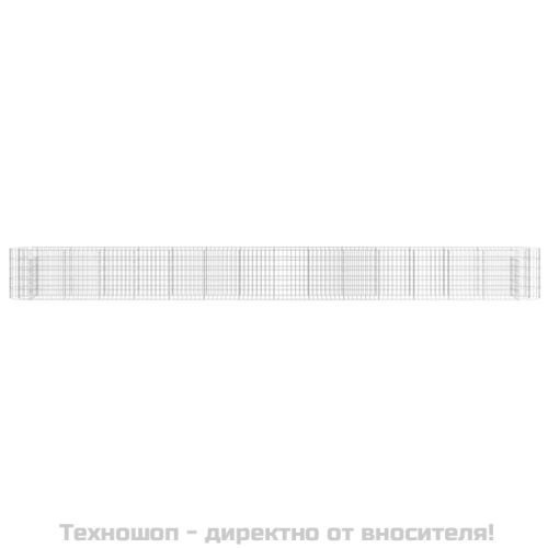 Габион повдигната леха, поцинковано желязо, 540x50x50 cм