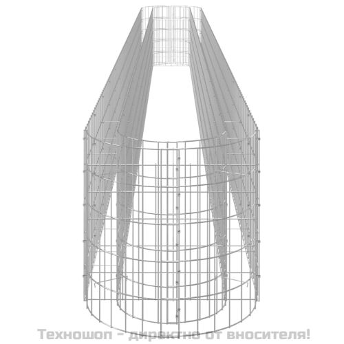 Габион повдигната леха, поцинковано желязо, 540x50x50 cм