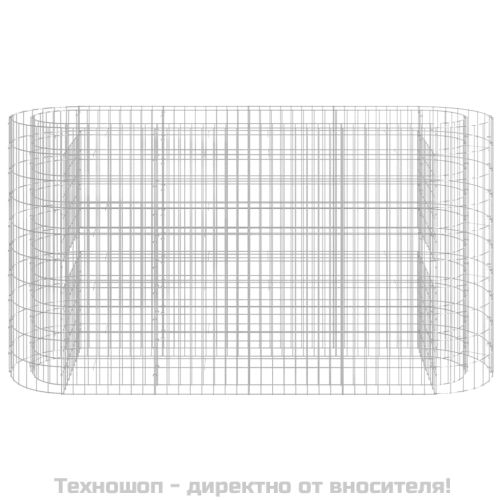Габион повдигната леха, поцинковано желязо, 190x50x100 cм