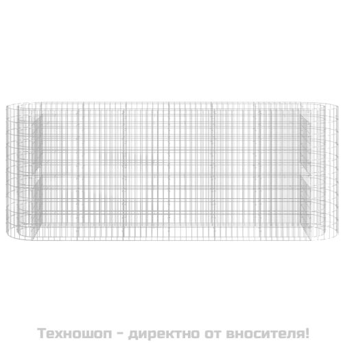 Габион повдигната леха, поцинковано желязо, 260x50x100 cм