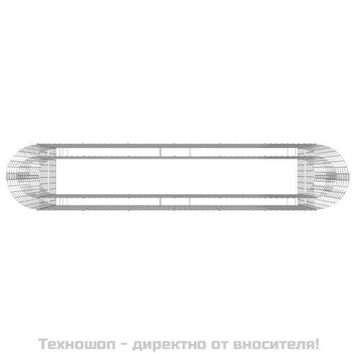 Габион повдигната леха, поцинковано желязо, 260x50x100 cм