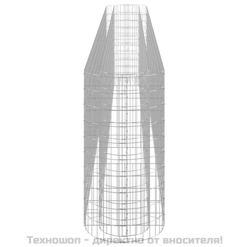 Габион повдигната леха, поцинковано желязо, 470x50x100 cм