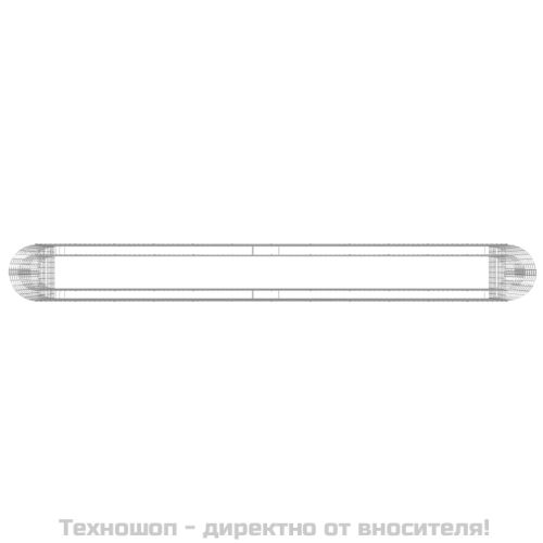 Габион повдигната леха, поцинковано желязо, 470x50x100 cм