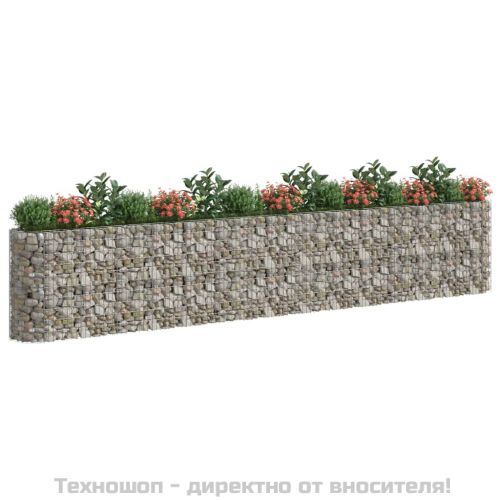 Габион повдигната леха, поцинковано желязо, 540x50x100 cм