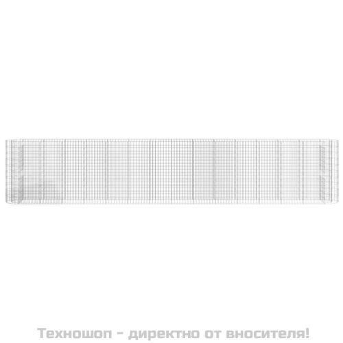 Габион повдигната леха, поцинковано желязо, 540x50x100 cм