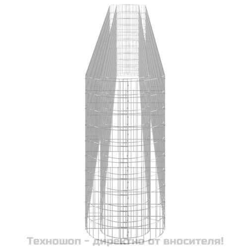 Габион повдигната леха, поцинковано желязо, 610x50x100 cм
