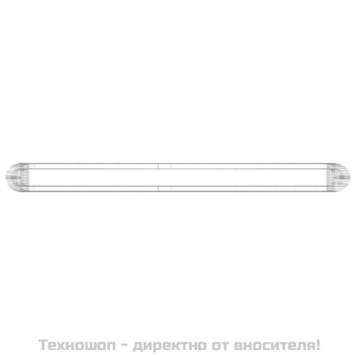 Габион повдигната леха, поцинковано желязо, 610x50x100 cм