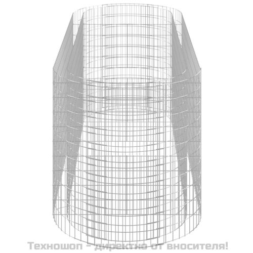 Габион повдигната леха, поцинковано желязо, 300x100x100 cм