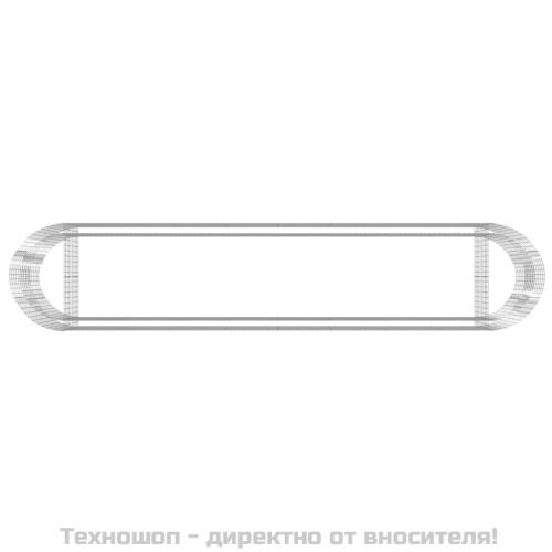 Габион повдигната леха, поцинковано желязо, 500x100x100 cм