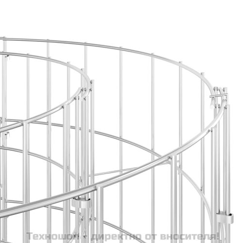 Габион повдигната леха, поцинковано желязо, 500x100x100 cм