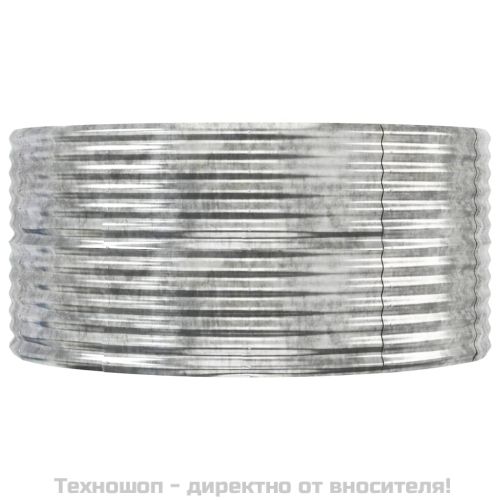 Градинска повдигната леха поцинкована стомана сребрист