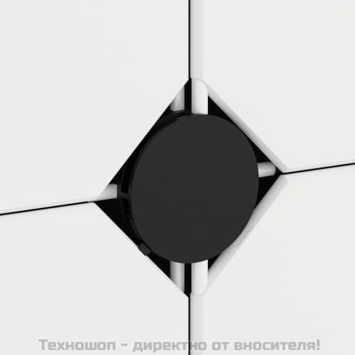 Детски кубичен шкаф за съхранение с 10 куба, черен, PP