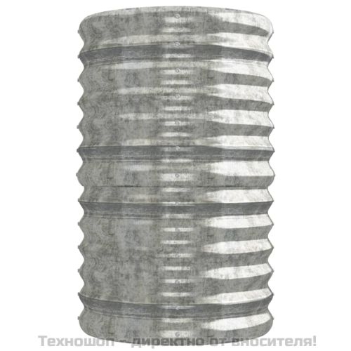 Градинска повдигната леха поцинкована стомана сребрист