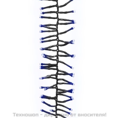 LED клъстърен стринг с 1000 LED синьо 11 м PVC