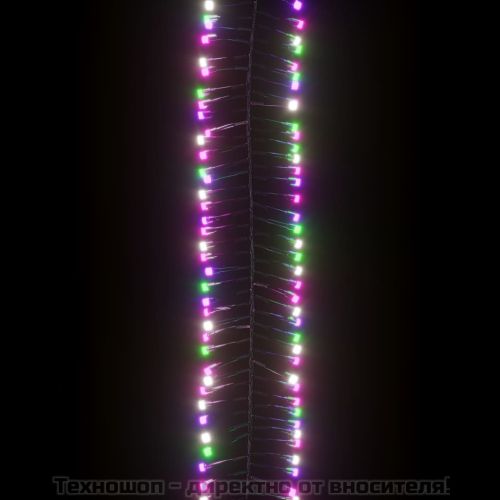 LED клъстърен стринг с 1000 LED пастелен многоцветен PVC