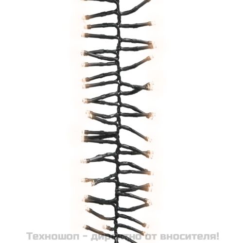 LED клъстърен стринг с 2000 LED топло бяло 17 м PVC