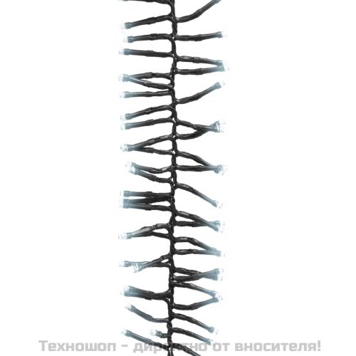 LED клъстърен стринг с 2000 LED студено бяло 17 м PVC