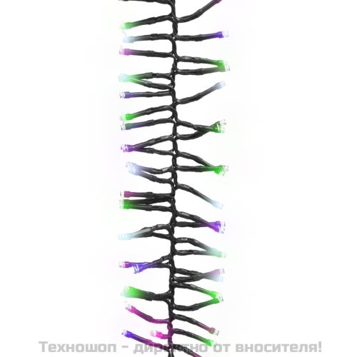 LED клъстърен стринг с 3000 LED пастелен многоцветен 23 м PVC