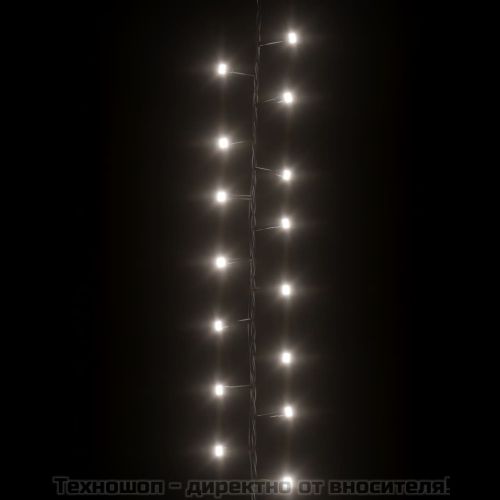 Компактен LED стринг с 400 LED студено бяло 13 м PVC