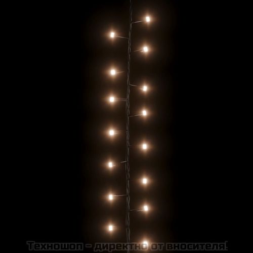 Компактен LED стринг с 1000 LED топло бяло 25 м PVC