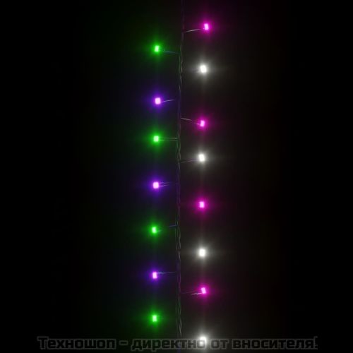 Компактен LED стринг с 3000 LED пастелен многоцветен 65 м PVC