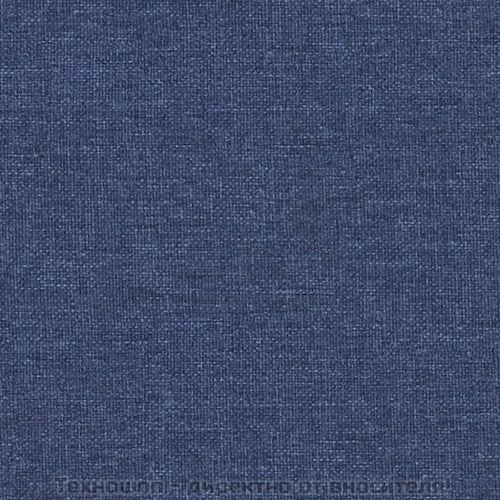 Табуретка, синя, 60x60x36 см, текстил и изкуствена кожа