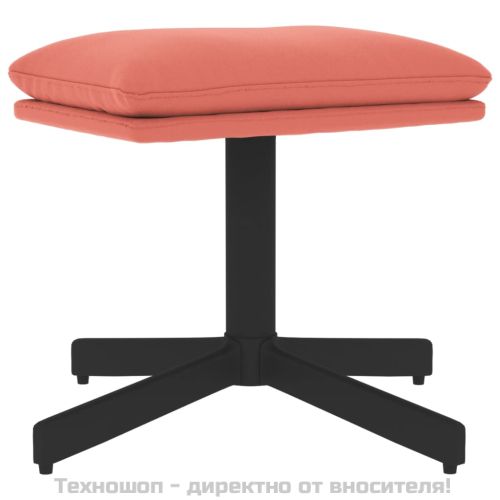 Табуретка, розова, 60x60x36 см, кадифе