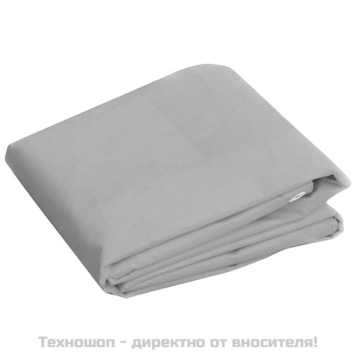 Брезент, 260 г/м², 3x4 м, сив, HDPE