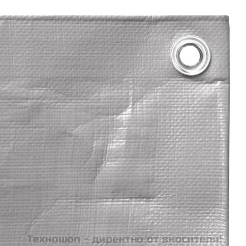 Брезент, 260 г/м², 3x4 м, сив, HDPE