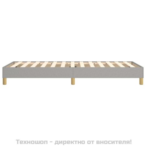 Рамка за легло с пружини, светлосива, 80x200 см, плат