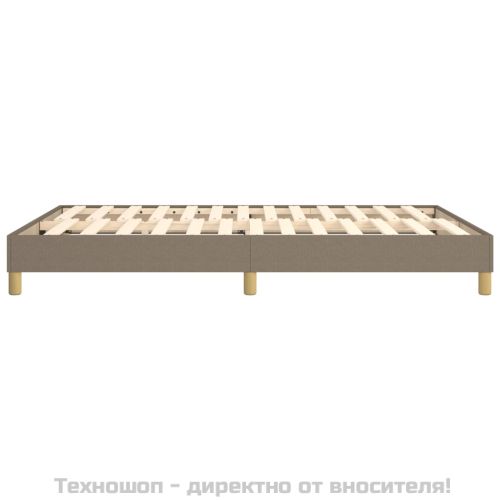 Рамка за легло с пружини, таупе, 140x200 см плат