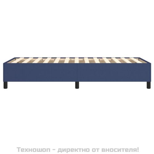 Рамка за легло с пружини, Синьо, 80x200 см, плат