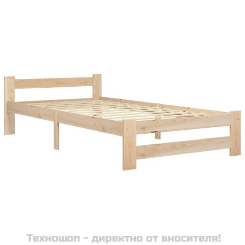 Рамка за легло, бор масив, 90х200 см