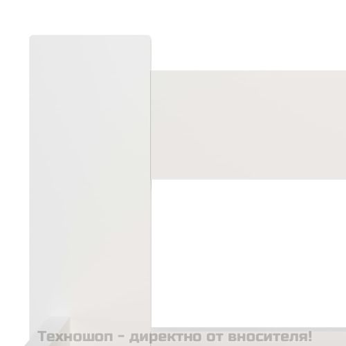 Рамка за легло, бяла, бор масив, 100х200 см