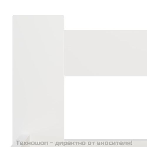 Рамка за легло, бяла, бор масив, 140х200 см