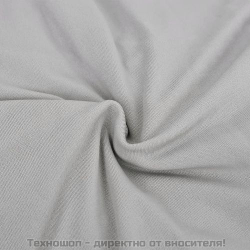 Разтеглив калъф за фотьойл, сив, полиестерно жарсе