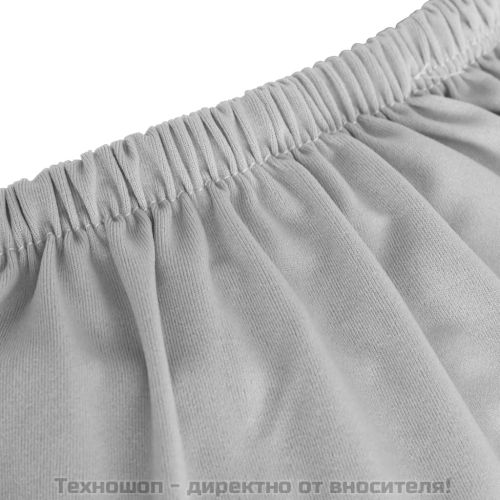 Разтеглив калъф за фотьойл, сив, полиестерно жарсе