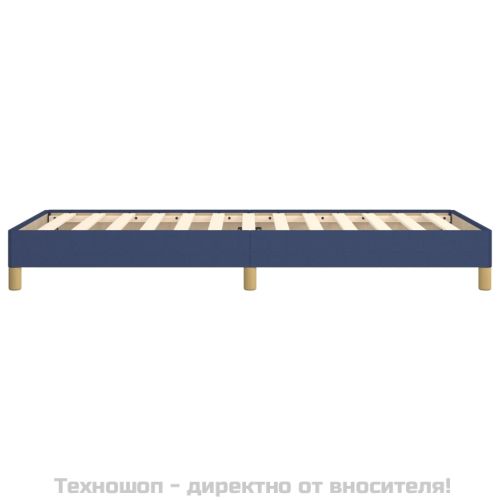 Рамка за легло без матрак, Синьо, 90x200 см, плат
