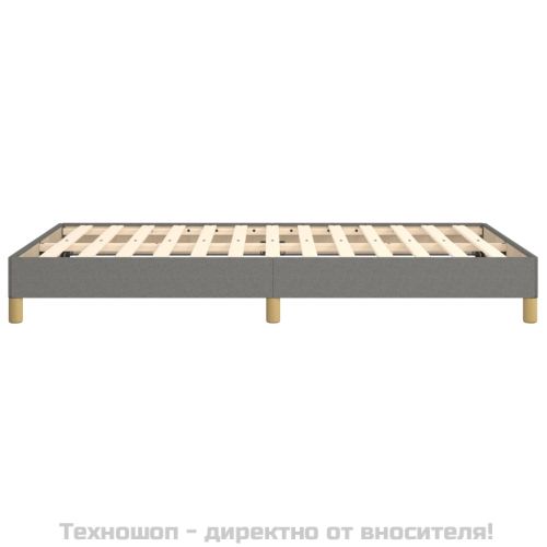 Рамка за легло без матрак, тъмносива, 120x200 см, плат