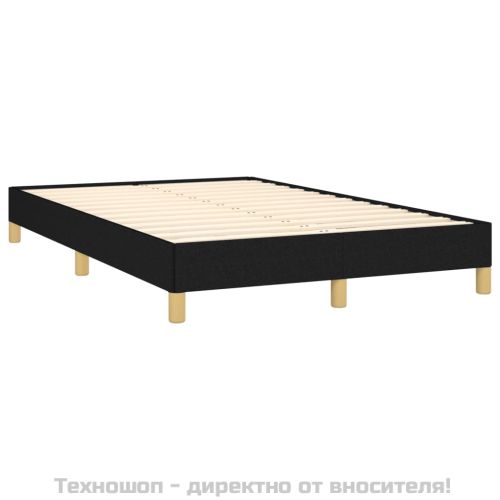 Рамка за легло без матрак, черна, 120x200 см, плат