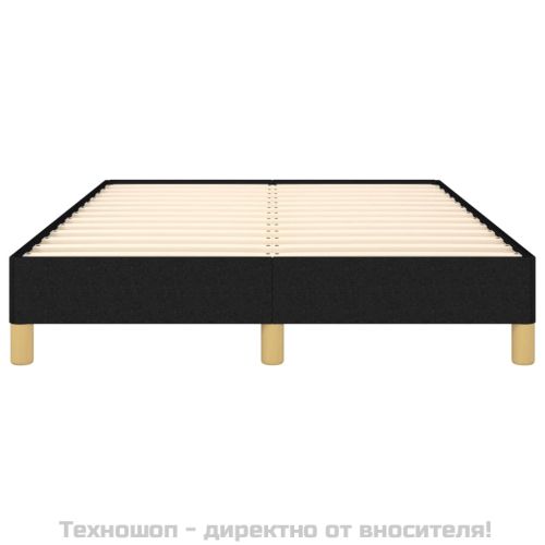 Рамка за легло без матрак, черна, 120x200 см, плат
