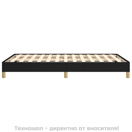 Рамка за легло без матрак, черна, 120x200 см, плат
