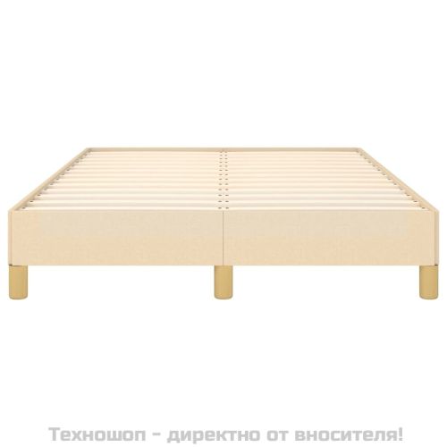 Рамка за легло без матрак, кремава, 120x200 см, плат