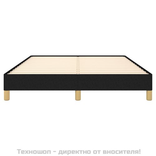 Рамка за легло без матрак, черна, 160x200 см, плат