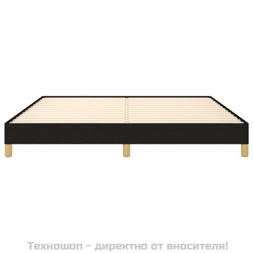 Рамка за легло без матрак, черна, 180x200 см, плат