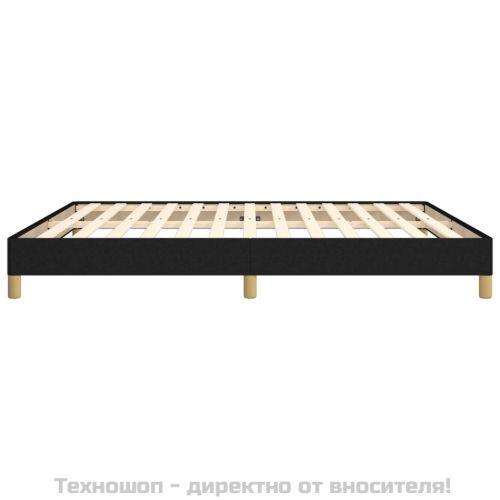 Рамка за легло без матрак, черна, 180x200 см, плат