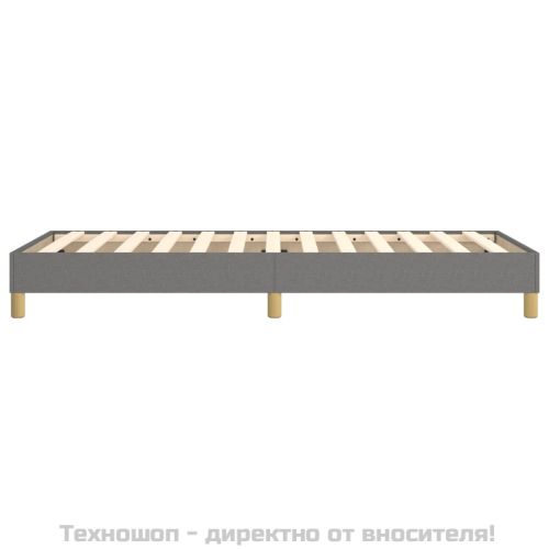Рамка за легло с пружини, тъмносива, 90x200 см, плат