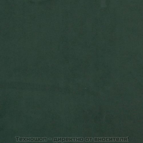 Рамка за легло с пружини, тъмнозелена, 200x200 см, кадифе