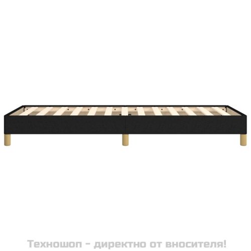 Рамка за легло без матрак, Черно, 80x200 см, плат