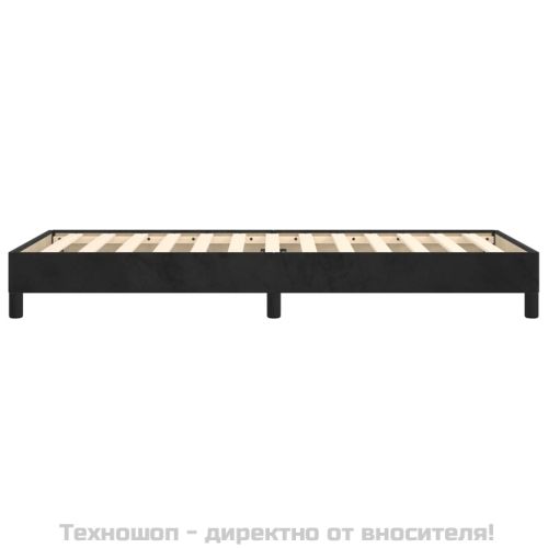 Рамка за легло черна 90x200 см кадифе